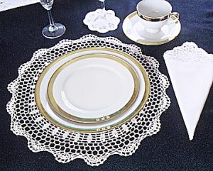 18" Round Crochet Placemat
