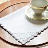 white crochet napkins