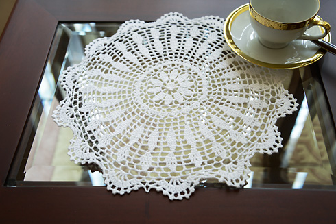 14" Round Crochet Placemat